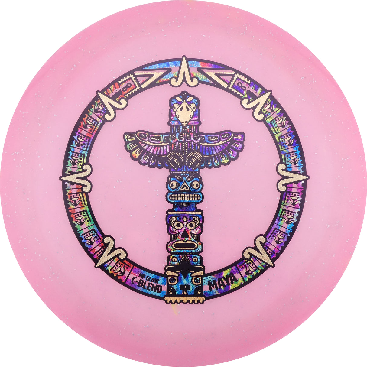 Infinite Metal Flake Glow C-Blend Maya 173-176g (Pink) distance driver disc golf disc