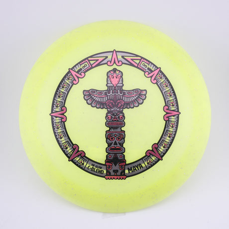 Infinite Metal Flake Glow C-Blend Maya 173-176g (Yellow) distance driver disc golf disc