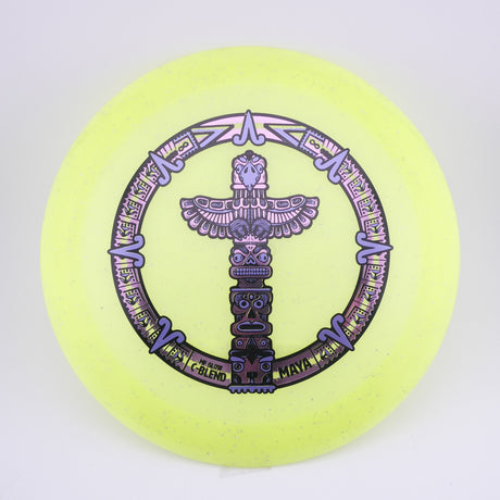 Infinite Metal Flake Glow C-Blend Maya 173-176g (Yellow) distance driver disc golf disc