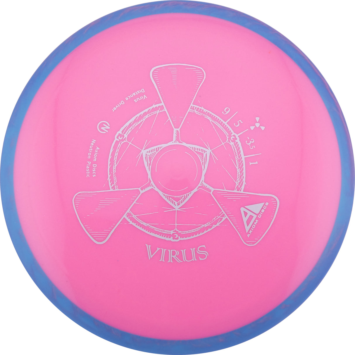 Axiom Neutron Virus 170-175g distance driver disc golf disc