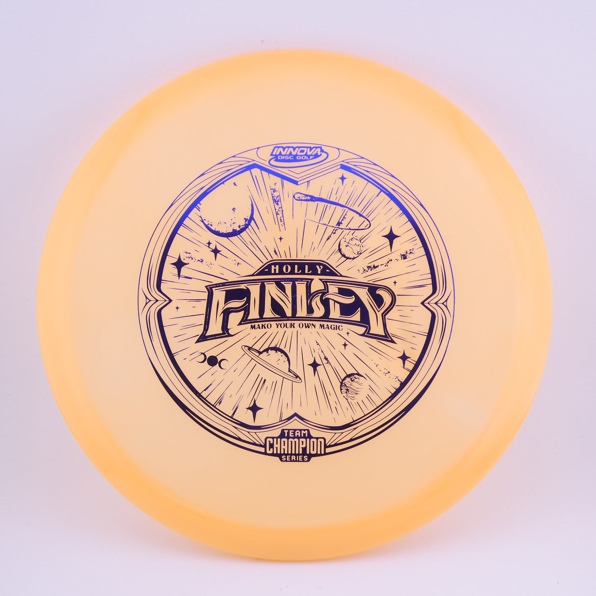 Innova Champion Color Glow Mako 3 Holly Finley (Tour Series) 160-164g Orange midrange disc golf disc