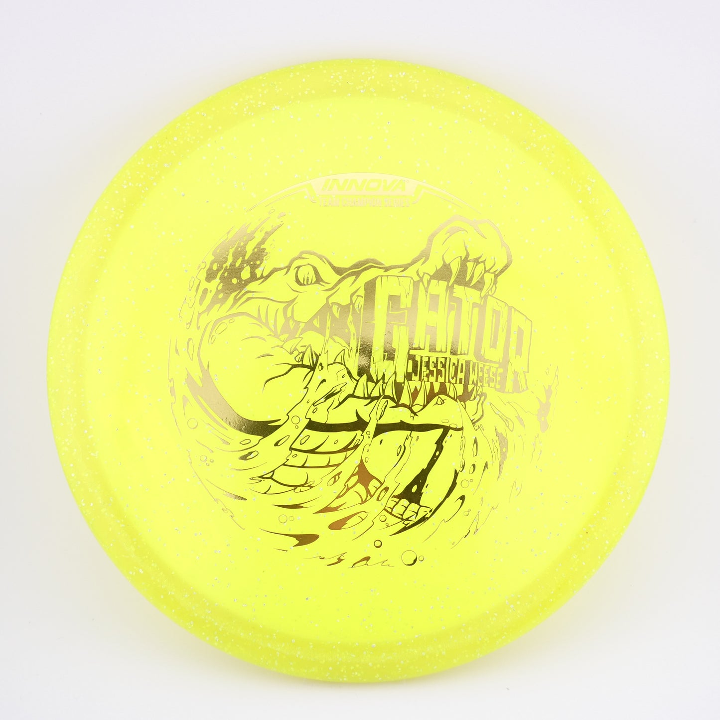 Metal Flake Champion Gator Jessica Weese (Yellow)