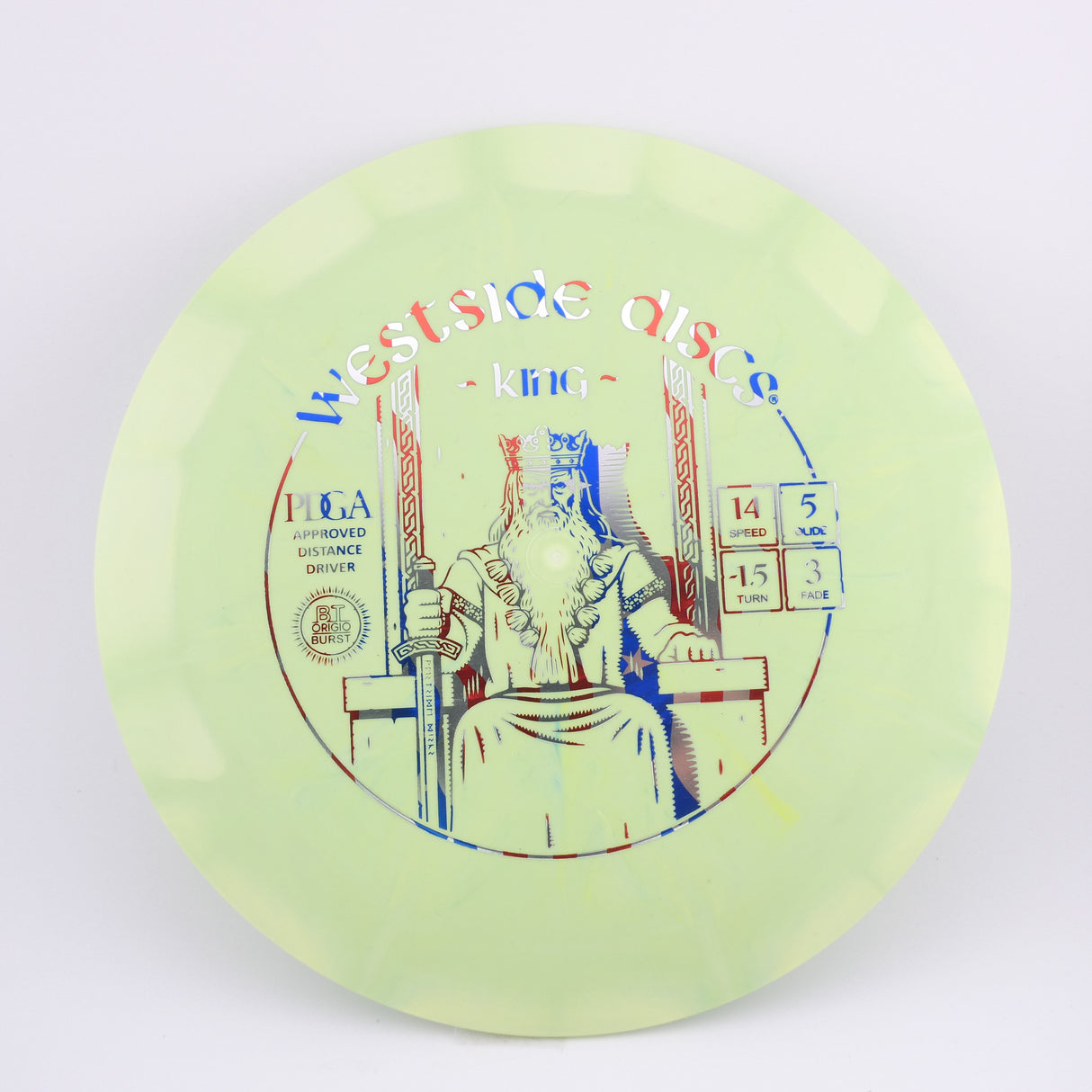 Westside Discs Origio Burst King 173-176g distance driver disc golf disc