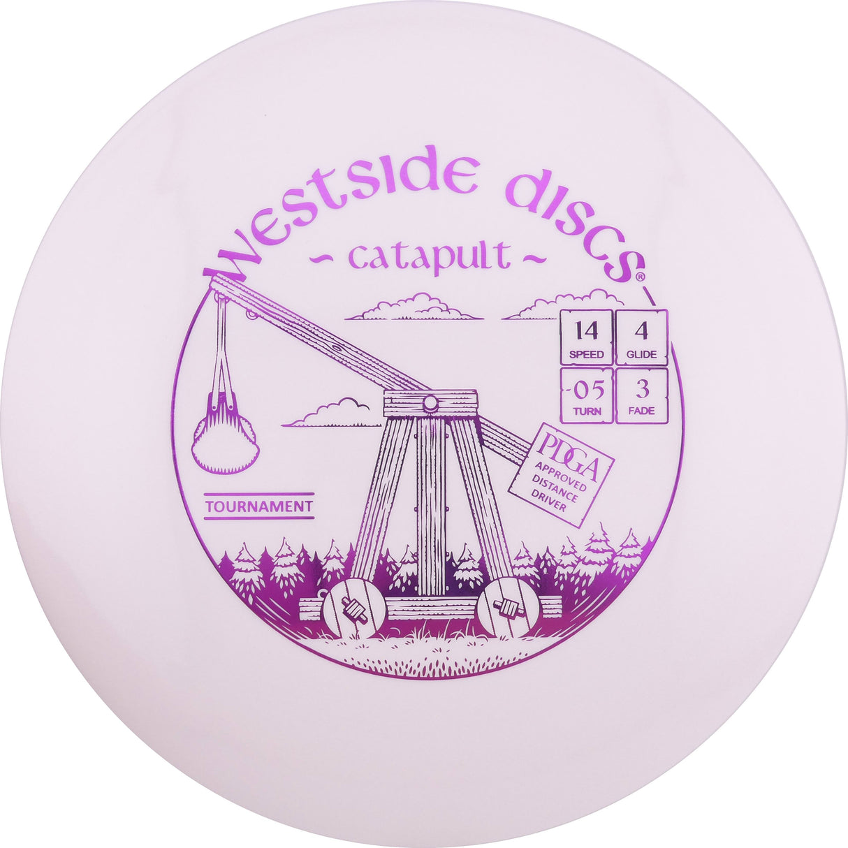 Westside Discs Tournament Catapult 160-169g distance driver disc golf disc
