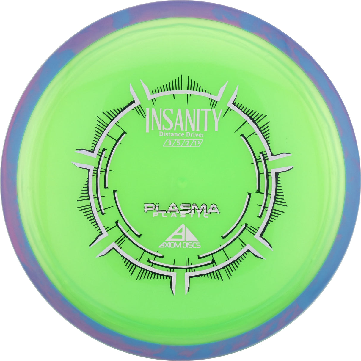 Axiom Plasma Insanity 170-175g slightly understable distance driver disc golf disc