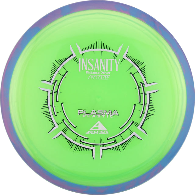 Axiom Plasma Insanity 170-175g slightly understable distance driver disc golf disc