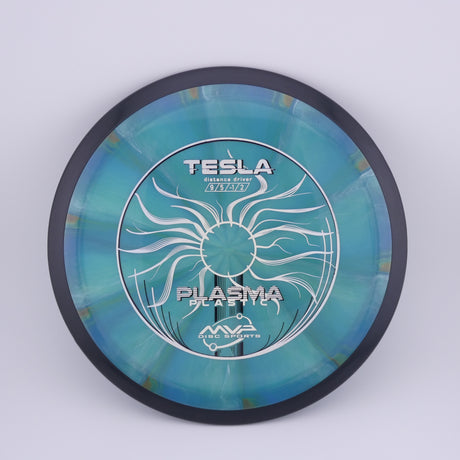 MVP Plasma Tesla 170-175g slightly overstable distance driver disc golf disc