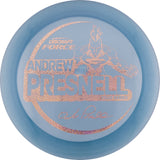 Discraft Metallic Z-Line Force - Andrew Presnell 2021 distance driver disc golf disc