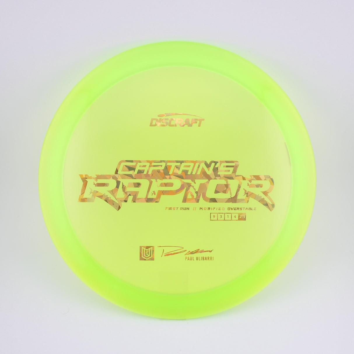 1st Run Captain's Raptor - Special Blend Z