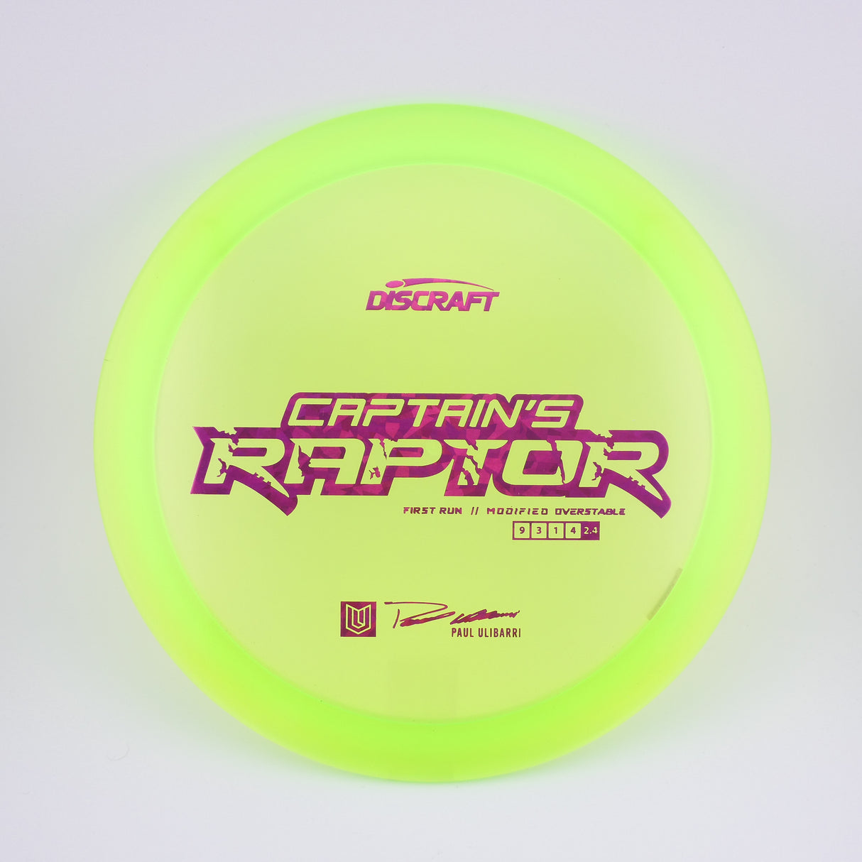 1st Run Captain's Raptor - Special Blend Z