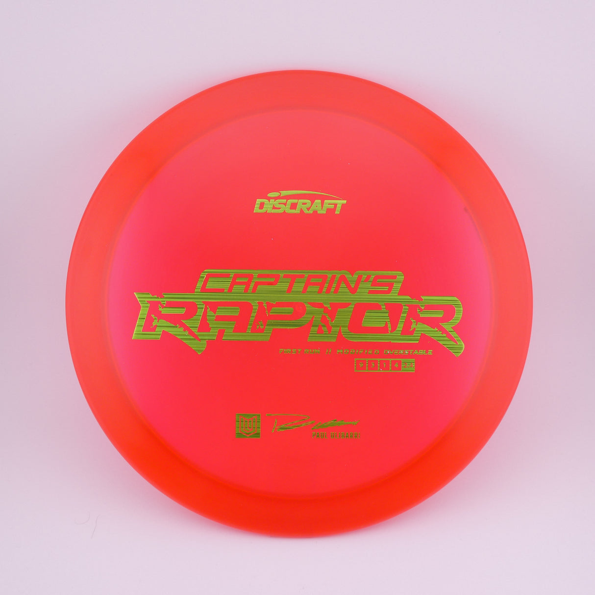 1st Run Captain's Raptor - Special Blend Z