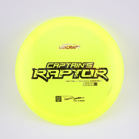 1st Run Captain's Raptor - Special Blend Z