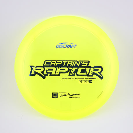 1st Run Captain's Raptor - Special Blend Z