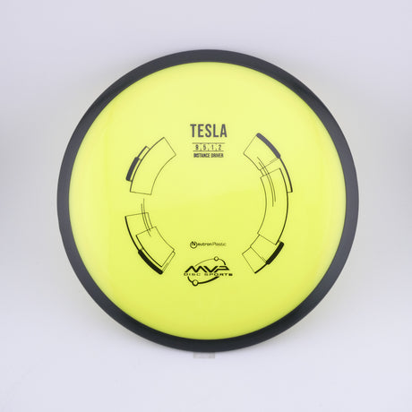 MVP Neutron Tesla 170-175g slightly overstable distance driver disc golf disc
