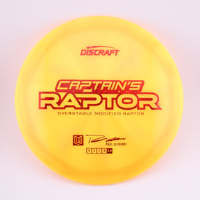 Discraft 4th Run Captain's Raptor - Premium Z Swirl overstable control driver disc golf disc
