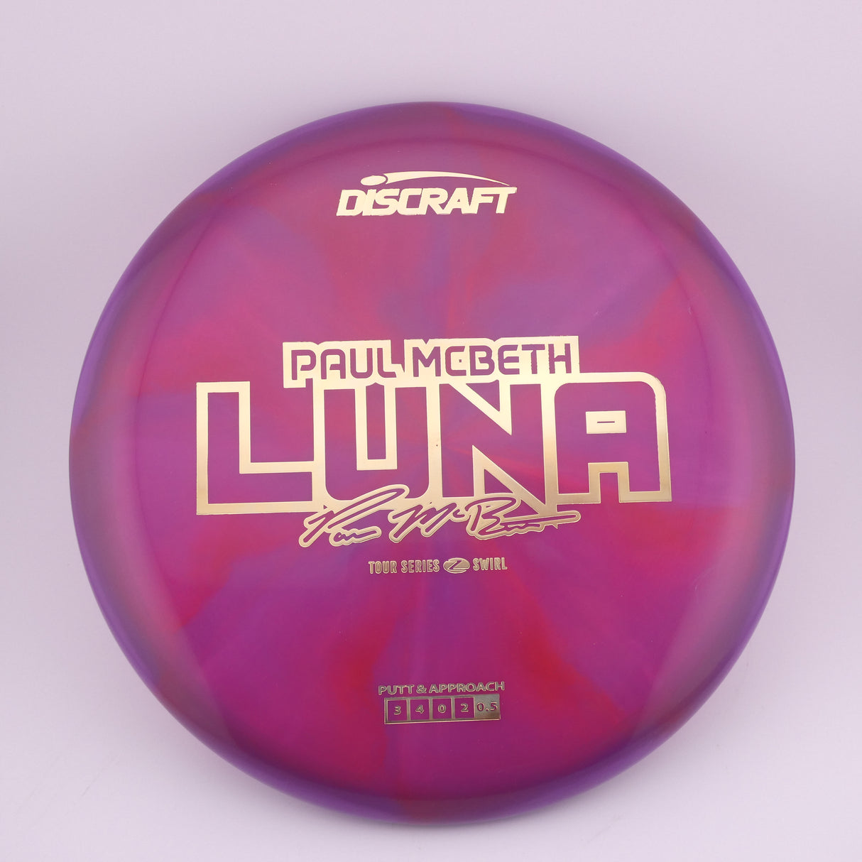 2025 Paul McBeth Tour Series Luna stable putt & approach disc disc golf disc