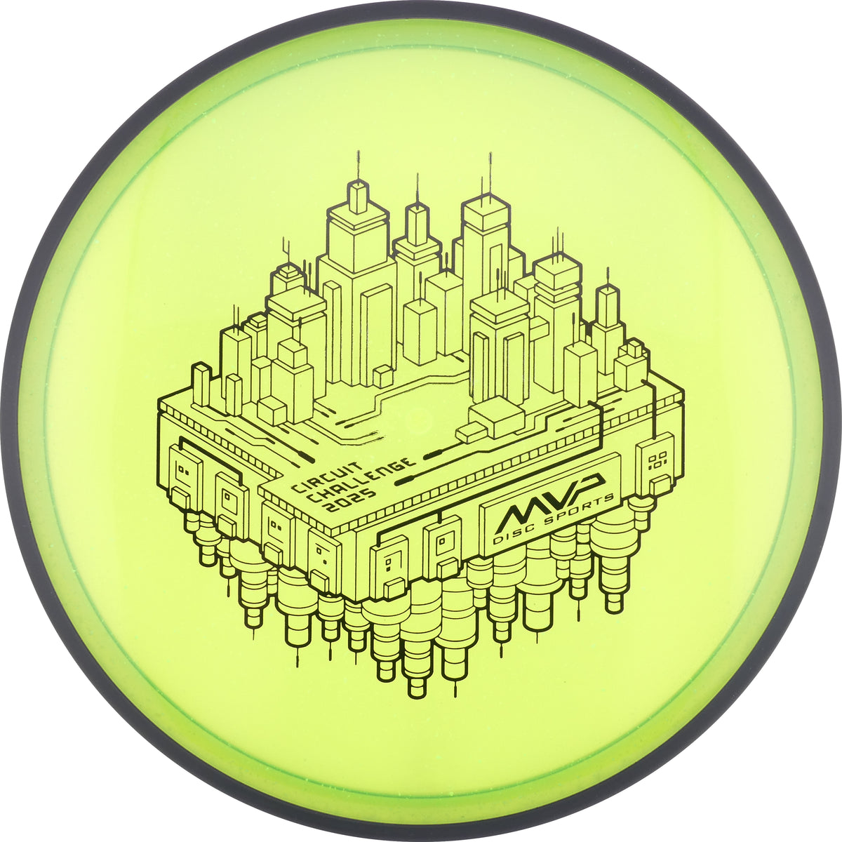 MVP Particle Glow Proton Uplink - 2025 Circuit Challenge understable midrange disc golf disc