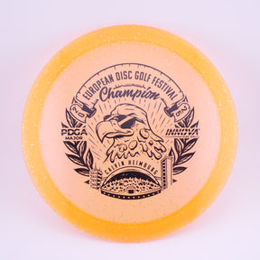 Innova Metal Flake Champion Eagle – Calvin Heimburg (Commemorative) slightly overstable fairway driver disc golf disc