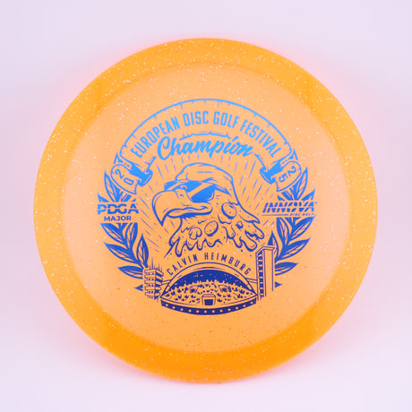 Innova Metal Flake Champion Eagle – Calvin Heimburg (Commemorative) slightly overstable fairway driver disc golf disc
