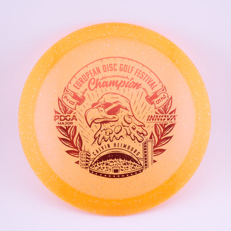 Innova Metal Flake Champion Eagle – Calvin Heimburg (Commemorative) slightly overstable fairway driver disc golf disc