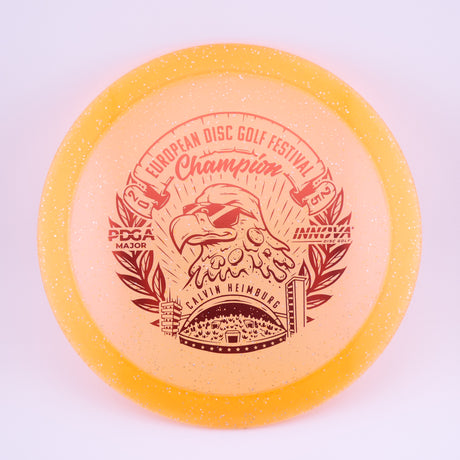 Innova Metal Flake Champion Eagle – Calvin Heimburg (Commemorative) slightly overstable fairway driver disc golf disc