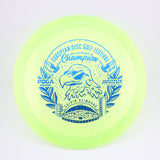 Innova Metal Flake Champion Eagle – Calvin Heimburg (Commemorative) slightly overstable fairway driver disc golf disc