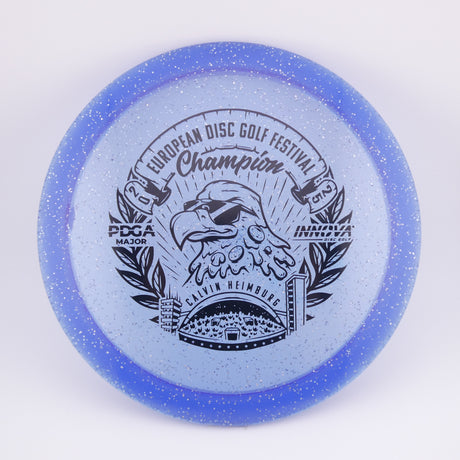 Innova Metal Flake Champion Eagle – Calvin Heimburg (Commemorative) slightly overstable fairway driver disc golf disc