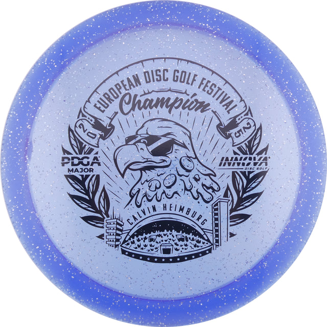 Innova Metal Flake Champion Eagle – Calvin Heimburg (Commemorative) slightly overstable fairway driver disc golf disc