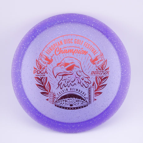 Innova Metal Flake Champion Eagle – Calvin Heimburg (Commemorative) slightly overstable fairway driver disc golf disc
