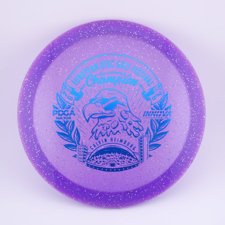 Innova Metal Flake Champion Eagle – Calvin Heimburg (Commemorative) slightly overstable fairway driver disc golf disc