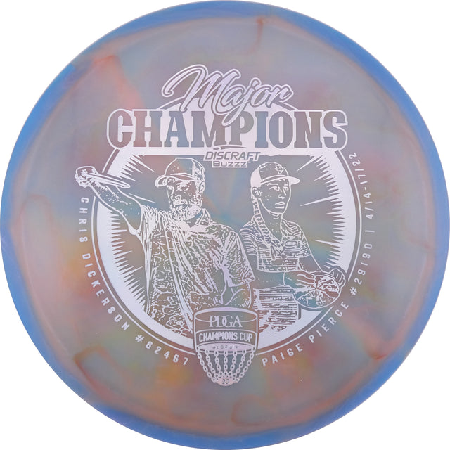 Discraft ESP Swirl Buzzz – Major Champions Stamp (Chris Dickerson & Paige Pierce) (Top Tier Vault) stable midrange disc golf disc