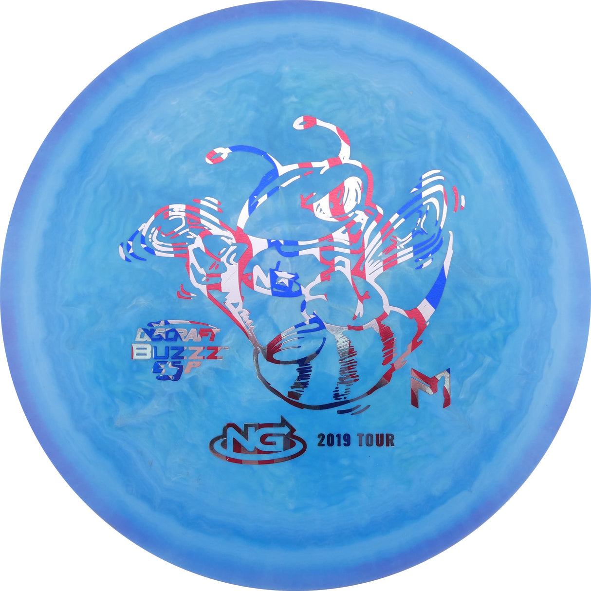 Discraft Swirl ESP Buzzz – 2019 NADGT Tour (Top Tier Vault) stable midrange disc golf disc