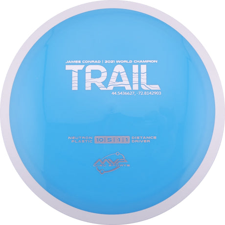 MVP Neutron Trail 170-175g slightly understable distance driver disc golf disc