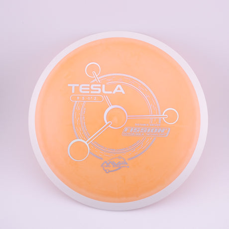 MVP Fission Tesla 145-149g slightly overstable distance driver disc golf disc