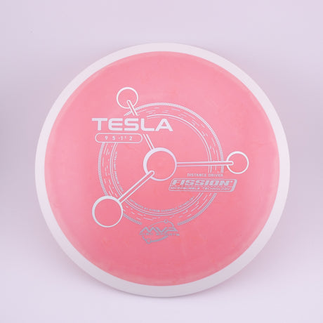 MVP Fission Tesla 140-144g slightly overstable distance driver disc golf disc