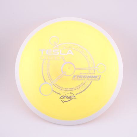 MVP Fission Tesla 135-139g slightly overstable distance driver disc golf disc