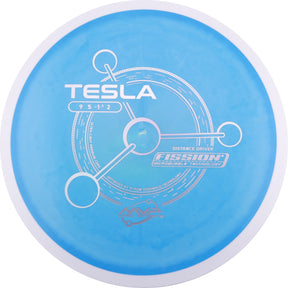 MVP Fission Tesla 135-139g slightly overstable distance driver disc golf disc