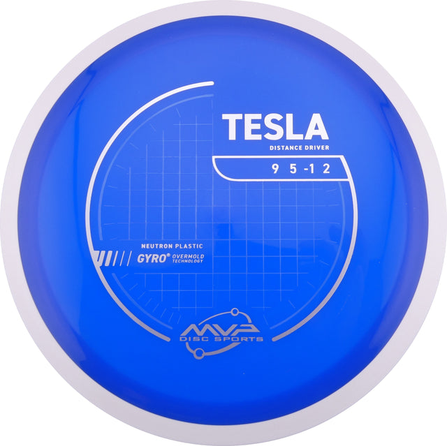 MVP Neutron Tesla 170-175g slightly overstable distance driver disc golf disc