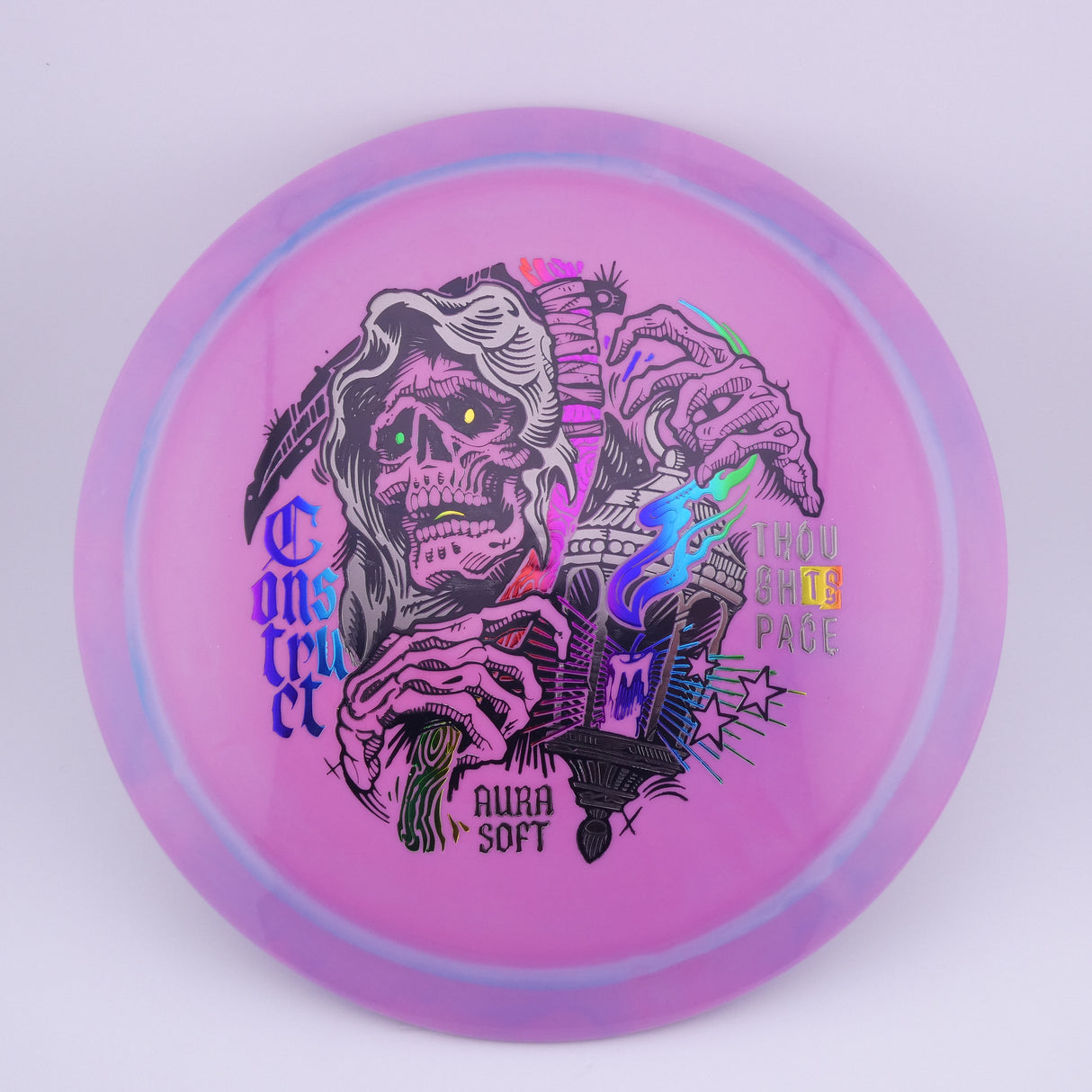 Thought Space Atletics Aura Soft Construct 173-175g slightly overstable control driver disc golf disc