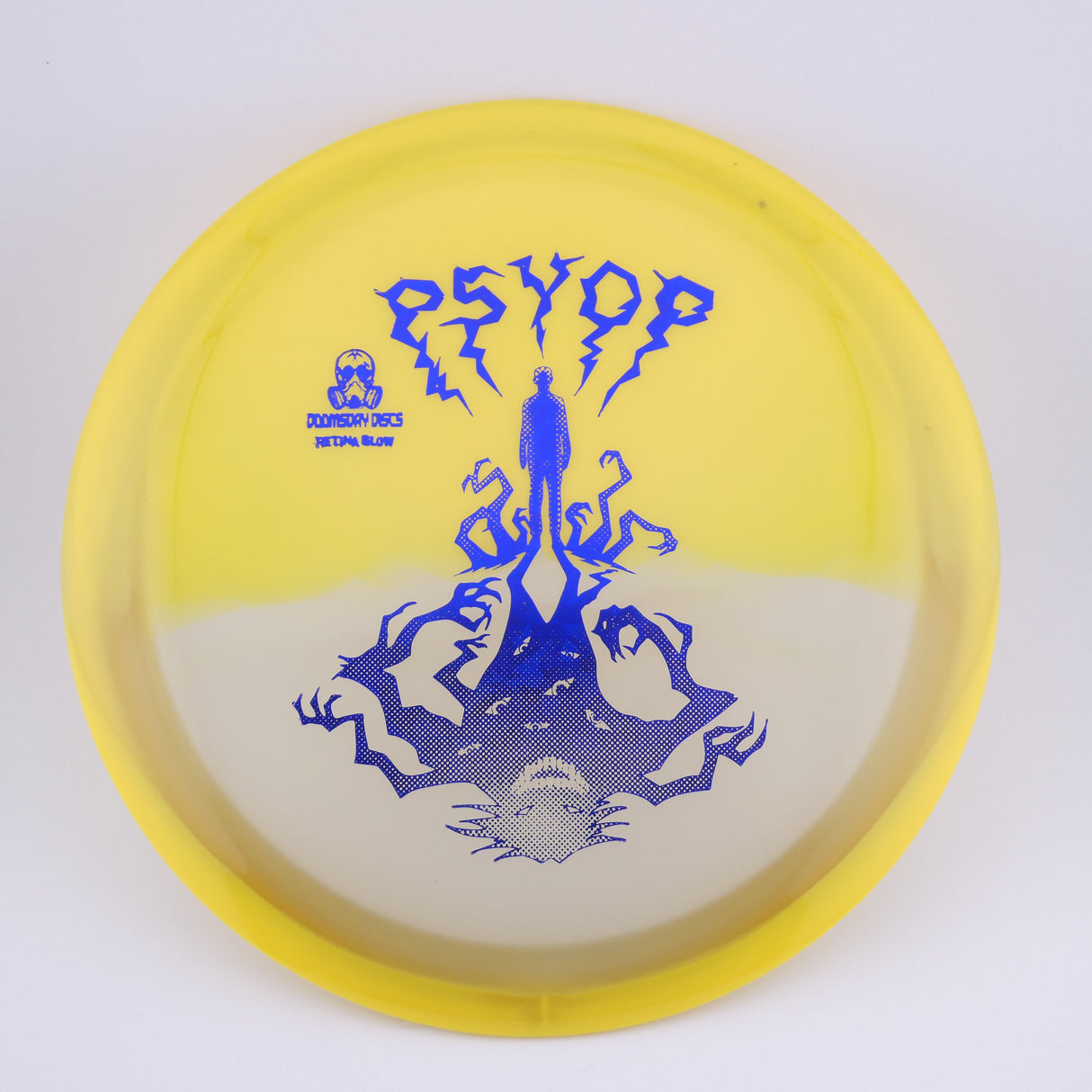 Doomsday Discs Retina Glow Psyop 173-176g understable control driver disc golf disc