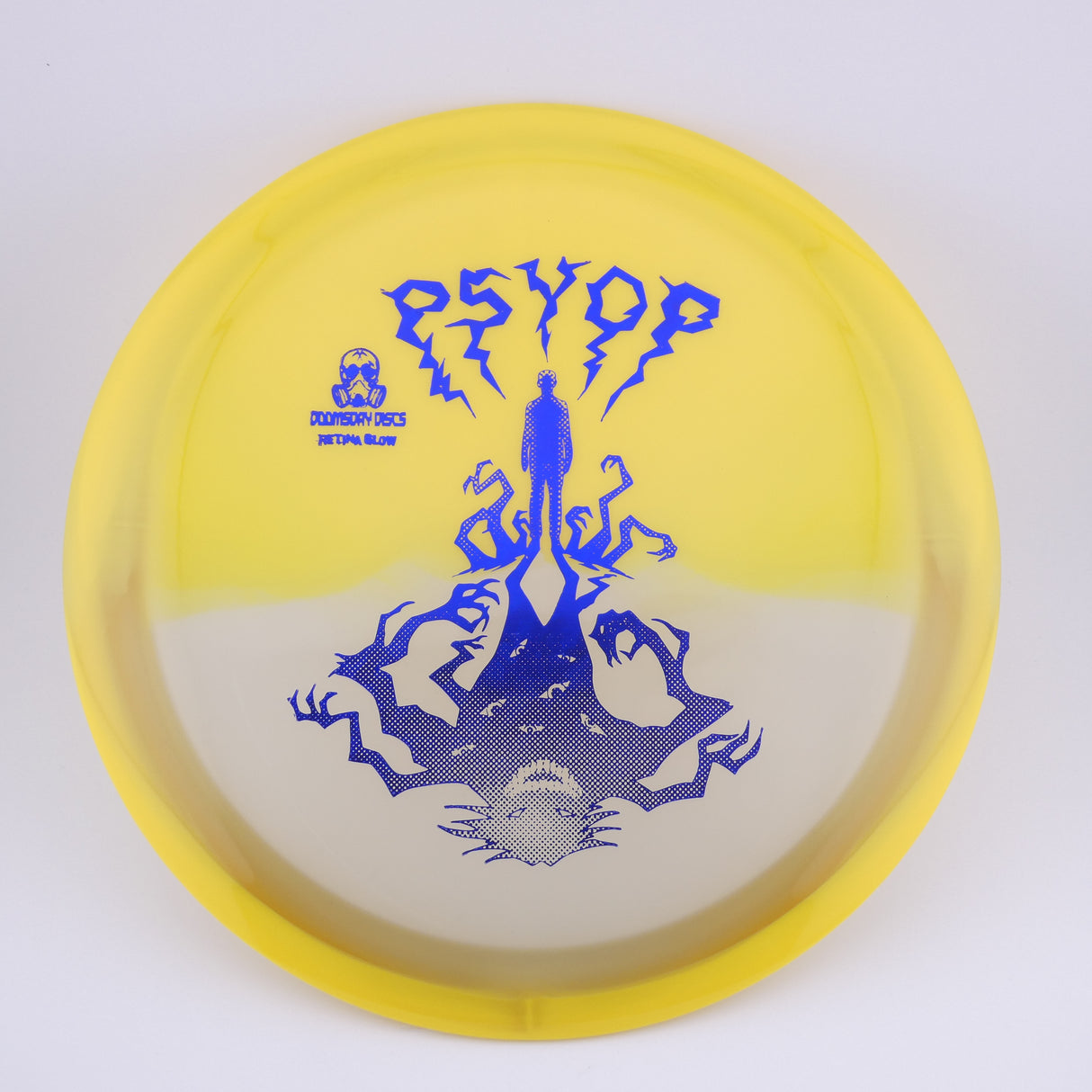 Doomsday Discs Retina Glow Psyop 173-176g understable control driver disc golf disc