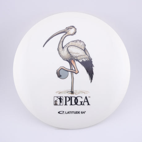Latitude 64 Fuzion Compass – Full Color PDGA Membership Disc, Sandhill Crane Stamp (Top Tier Vault) - Midrange