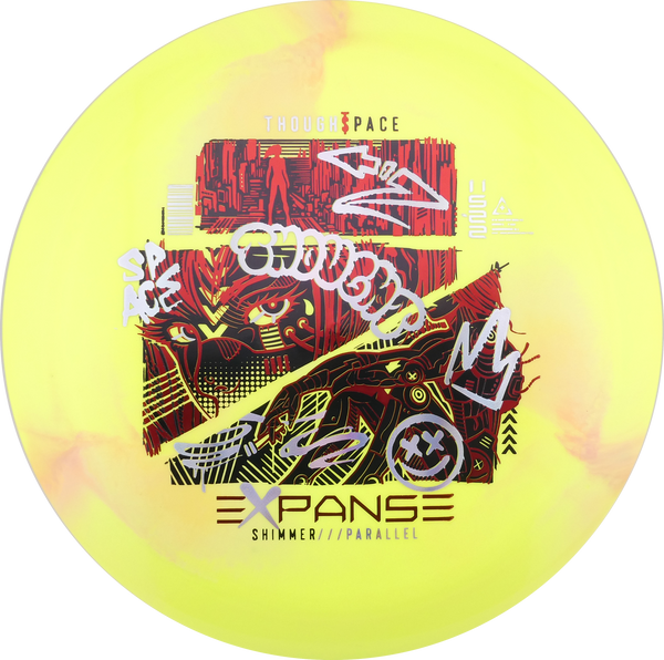 Thought Space Athletics Shimmer Parallel Expanse 170-172g slightly understable distance driver disc golf disc