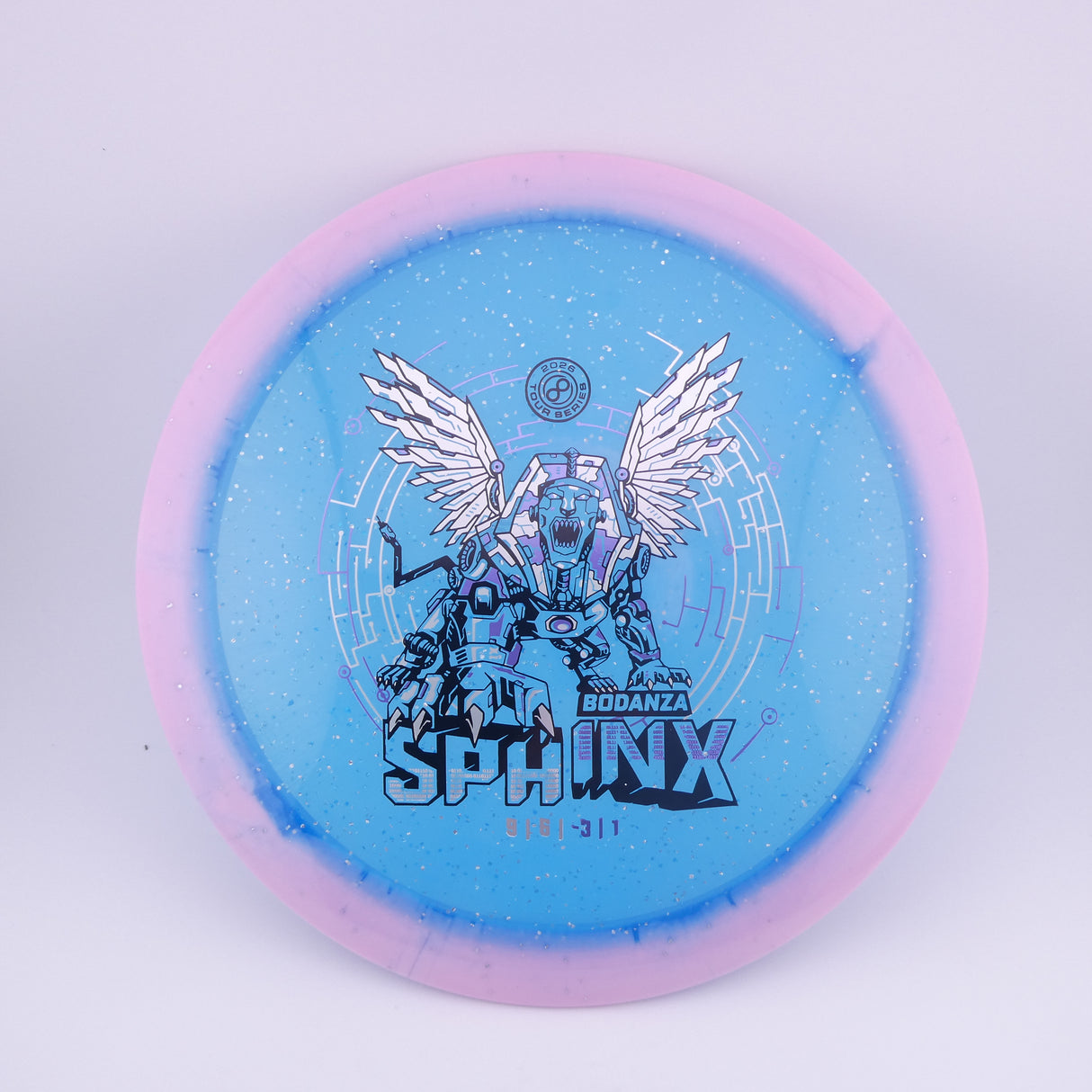 Infinite Discs Sphinx – Anthony Bodanza Signature Halo Metal Flake C-Blend – Pink 166-169g