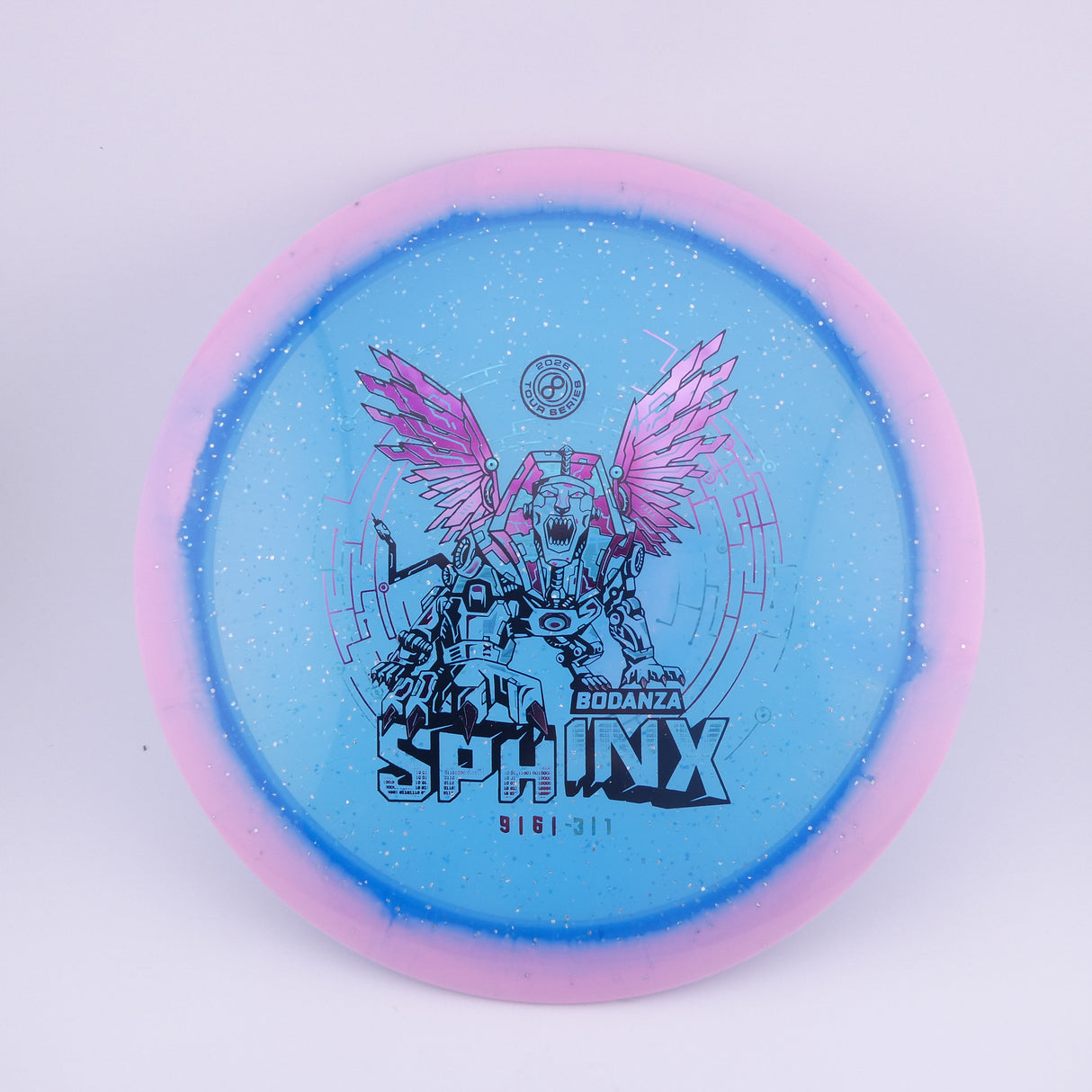 Infinite Discs Sphinx – Anthony Bodanza Signature Halo Metal Flake C-Blend – Pink 166-169g