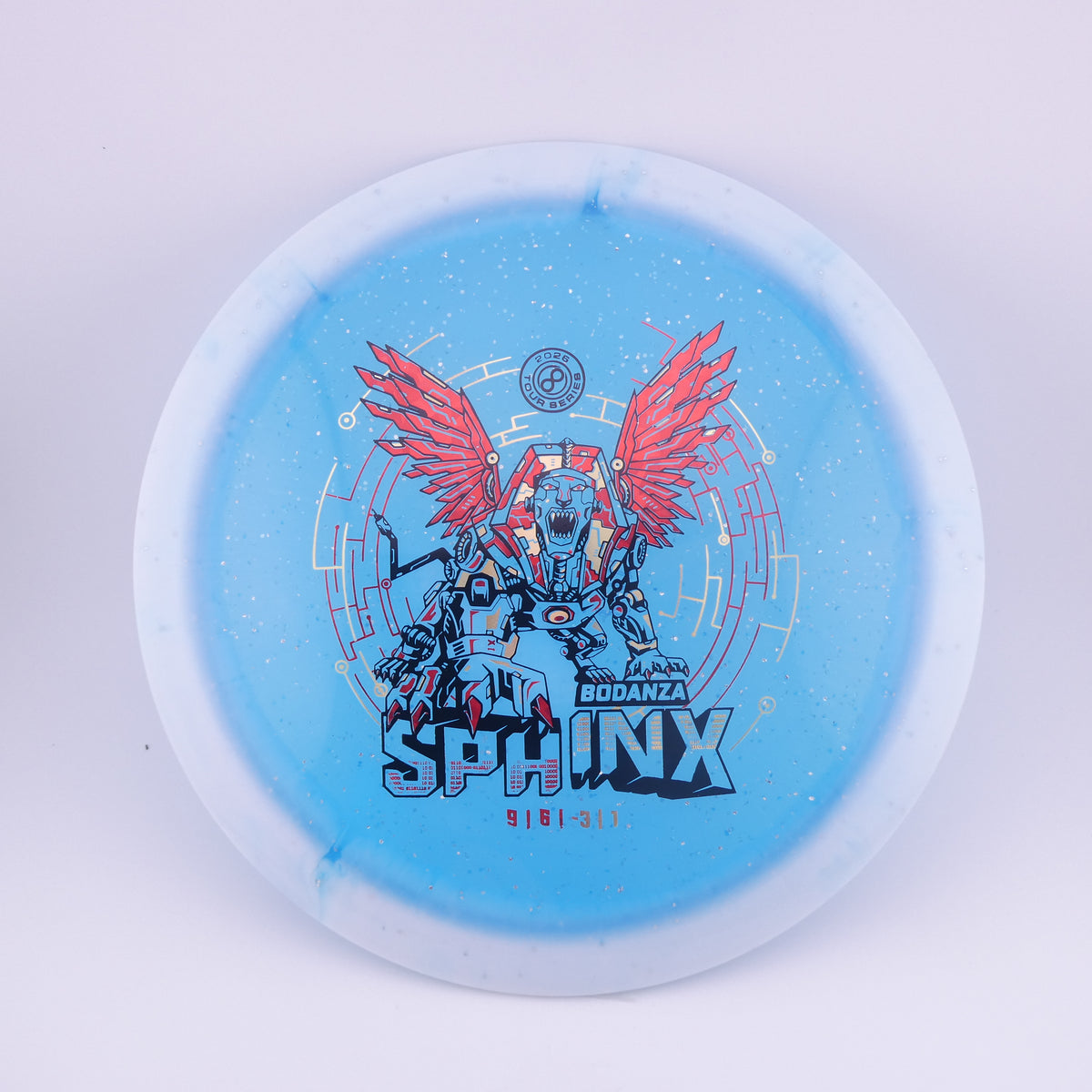 Infinite Discs Sphinx – Anthony Bodanza Signature Halo Metal Flake C-Blend – Blue 160-165g