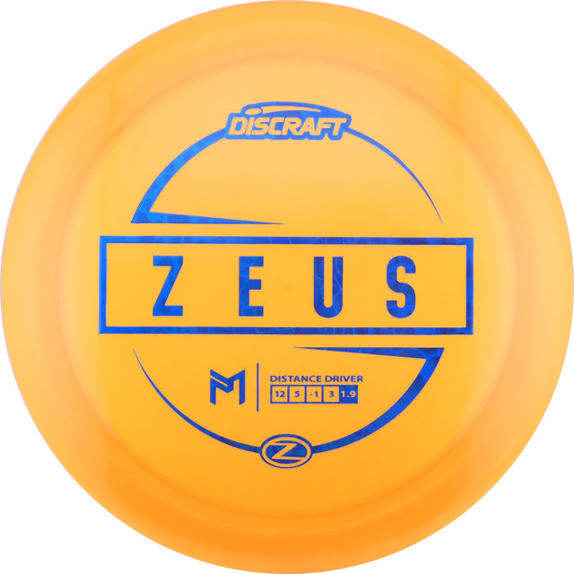 Discraft Paul McBeth Z Zeus 167-169g distance driver disc golf disc