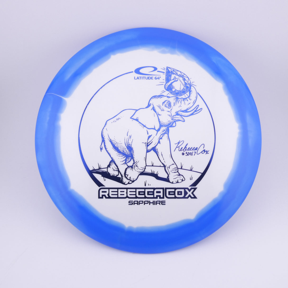 Latitude 64 Gold Orbit Sapphire 160-164g - Rebecca Cox 2024 control driver disc golf disc