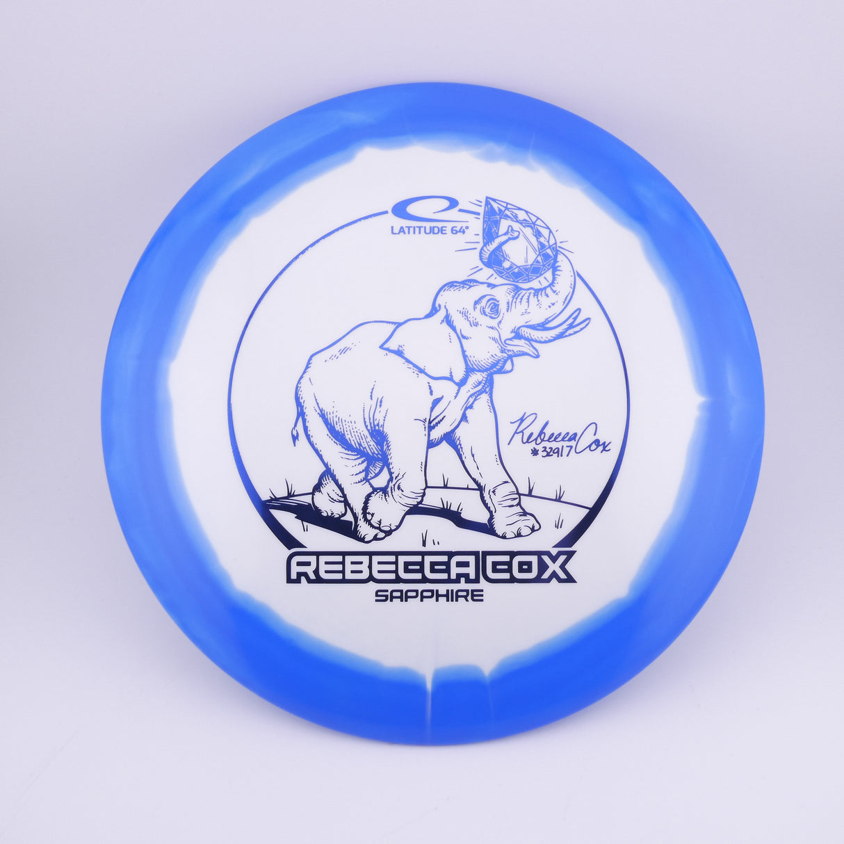 Latitude 64 Gold Orbit Sapphire 160-164g - Rebecca Cox 2024 control driver disc golf disc