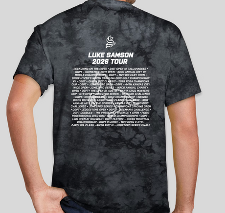 Top Tier Disc Golf x Luke Samson Tour Tee - disc golf apparel